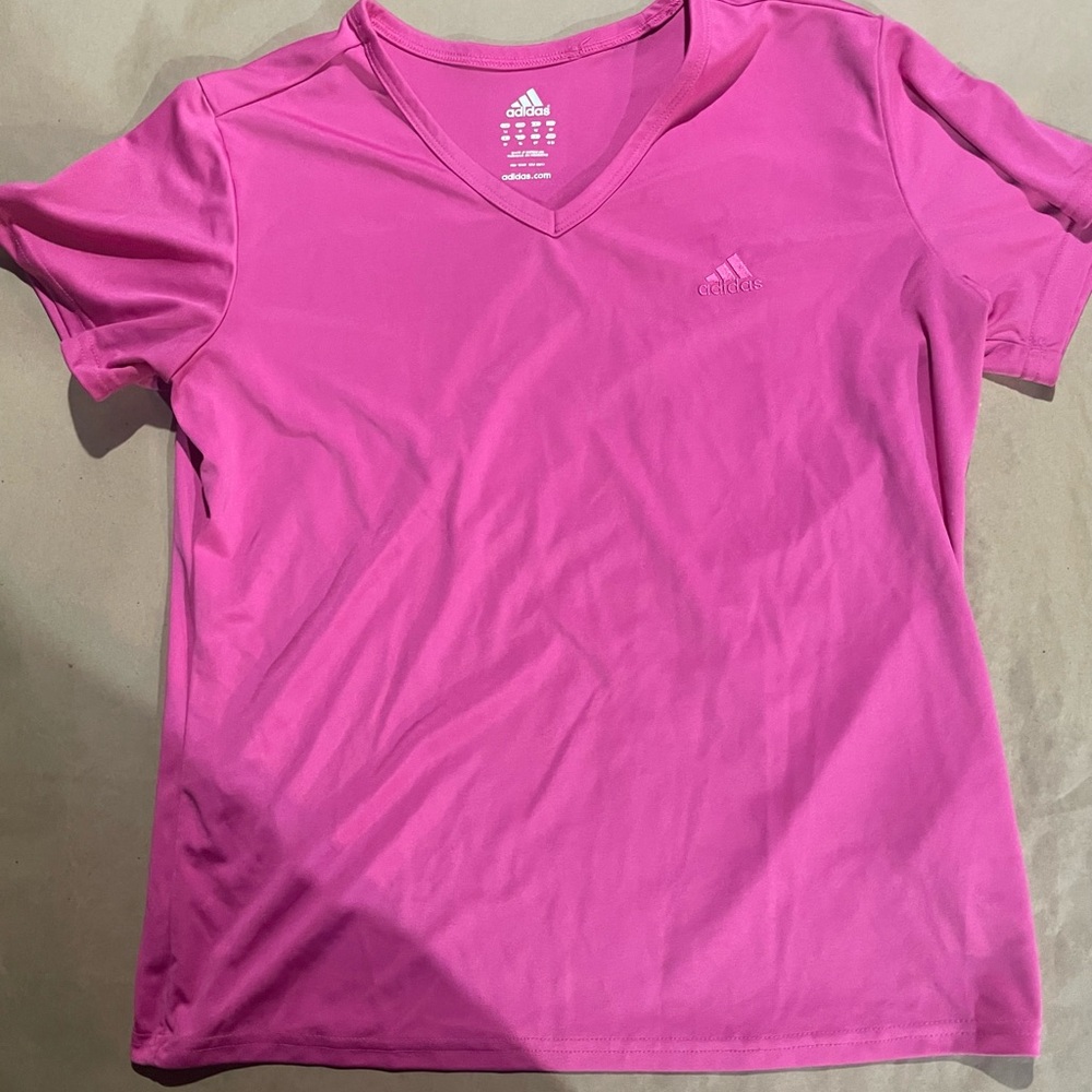 WOmens pink adidas medium shirt